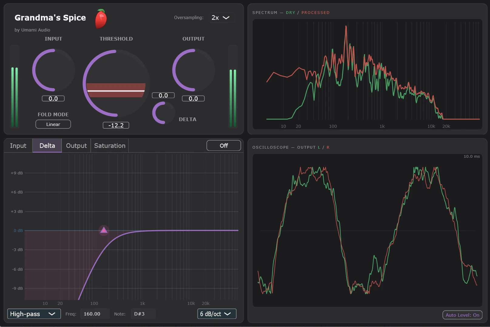 Grandma's Spice plugin interface